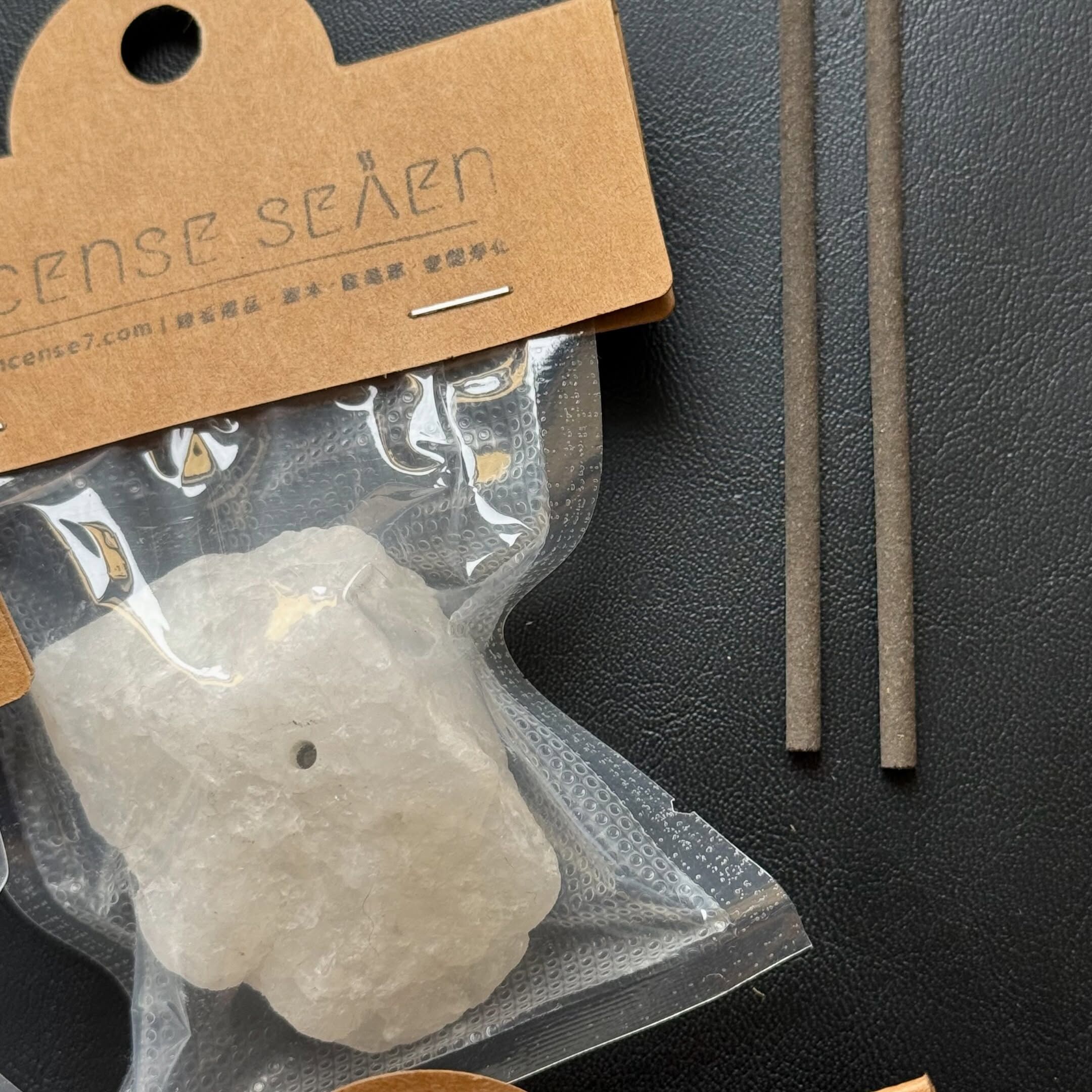 [原石] 白水晶 線香座