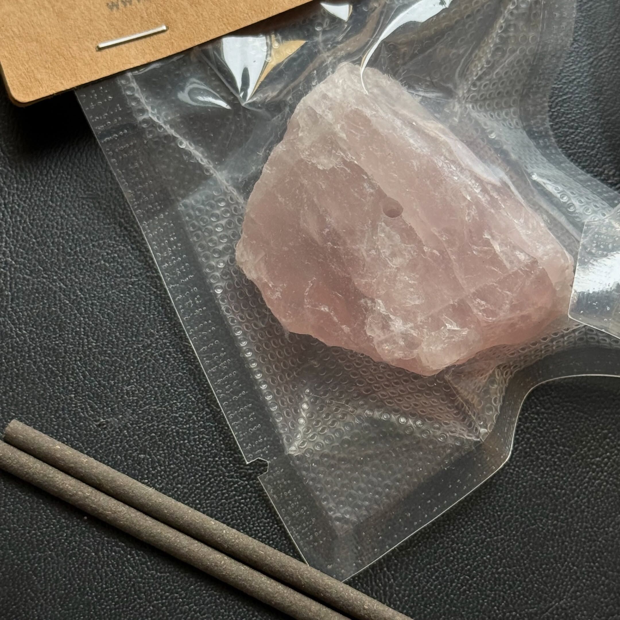 [原石] 粉晶 原礦 線香座