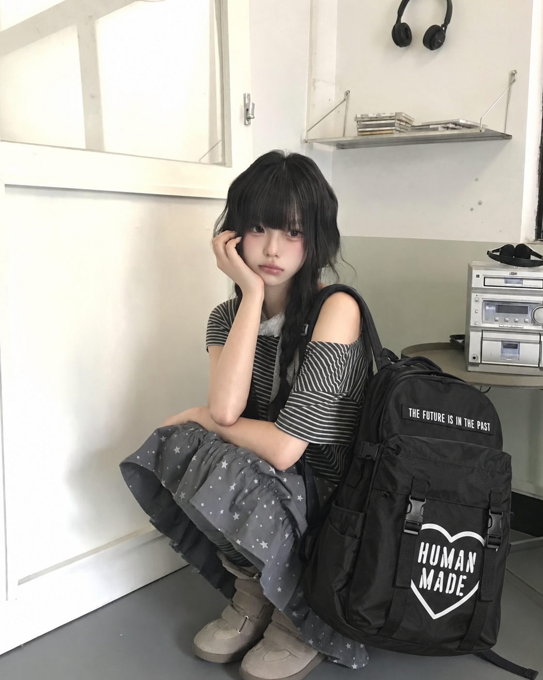<國外限定-代購> HUMAN MADE MILITARY BACKPACK 愛心 軍風 可拆 二合一 腰包 後背包