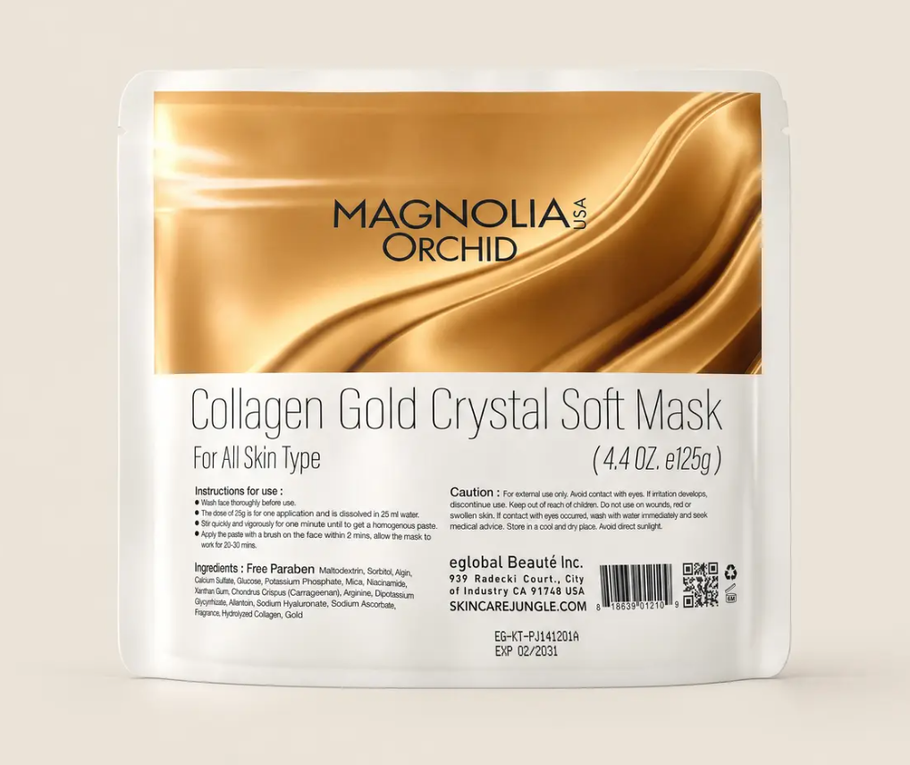AB260907 - M26-Magnolia Orchid 黃金膠原軟膜粉 4.4 OZ e125g （買1送1 共2包） EXP: 2030-產地：美國