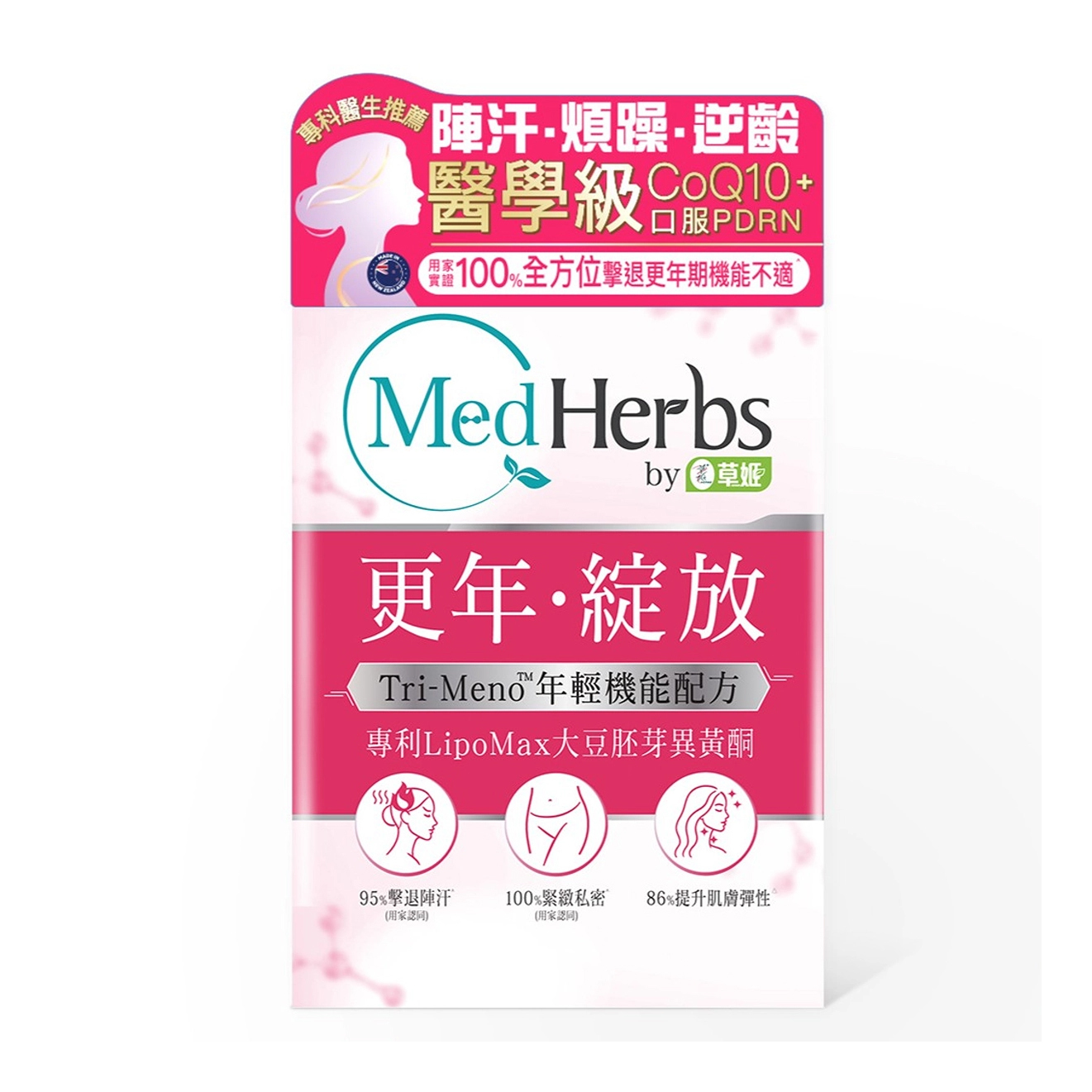 Herbs Generation MedHerbs MenoGlow Medical Formula 30 Capsules