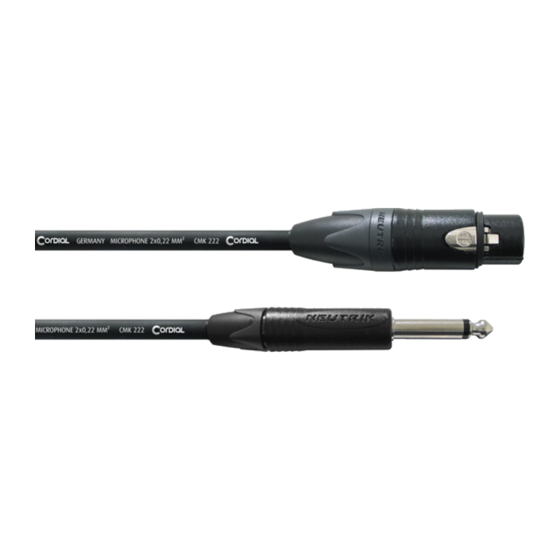 Cordial select CPM FP｜XLR母-6.3mm TS 非平衡訊號線