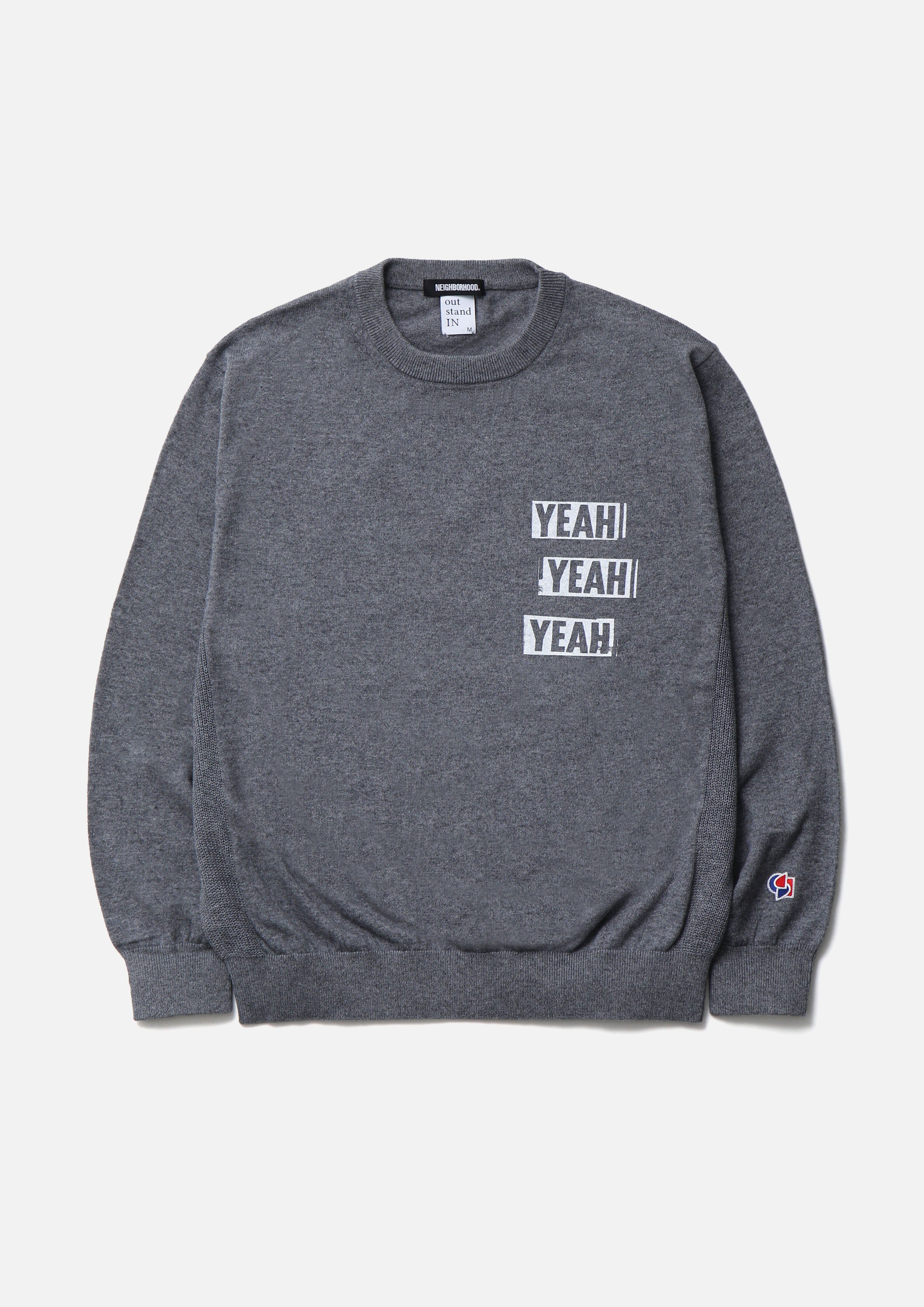 『代購商品』2026AW NEIGHBORHOOD NBHD NH X OUT STAND IN . CREWNECK SWEATER 針織衫 2627069N-KNM01