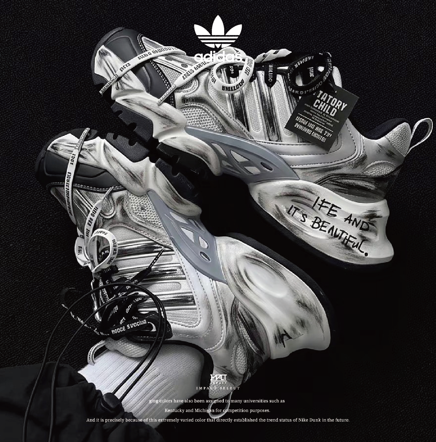 【訂製款 】adidas XLG 霧白宣言