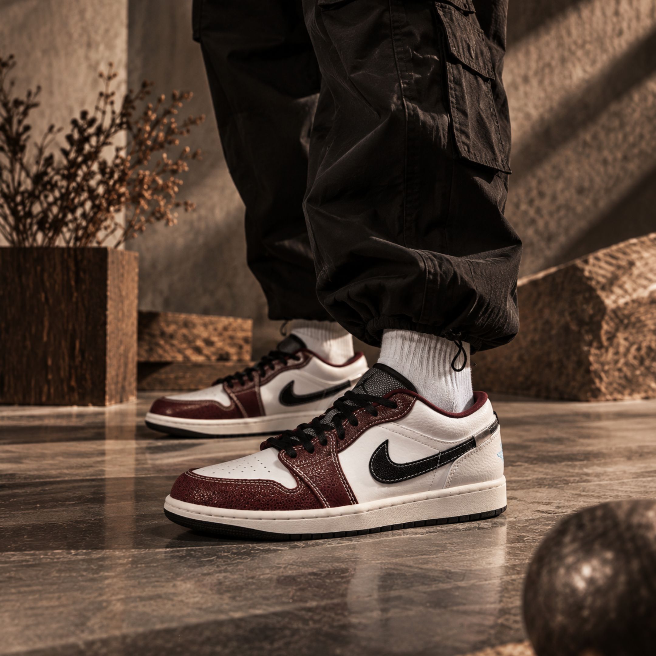 NICEDAY 代購 Air Jordan 1 GCEL 酒紅 白 深紅 紅色 復古 紅酒 IZ5846-101