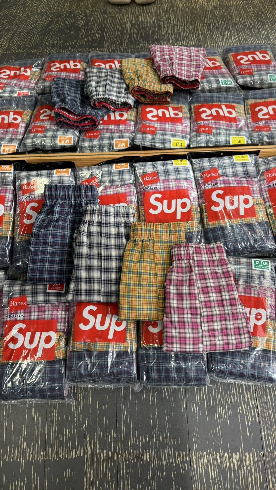Supreme Hanes Plaid boxers 4pack 26FW 新款格紋內褲 四件組 SUP-FW26-020