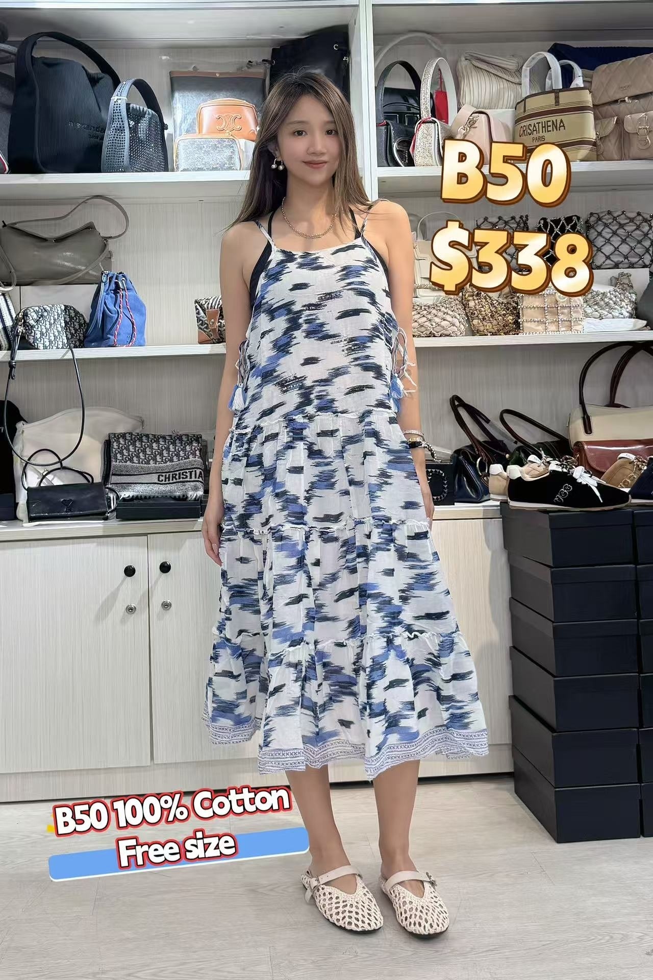 B50 100% Cotton  胸38 長38 -M