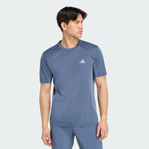 Adidas 愛迪達 Tech App Tee KS1213 男 T恤 運動上衣 休閒短袖 藍 吸濕排汗