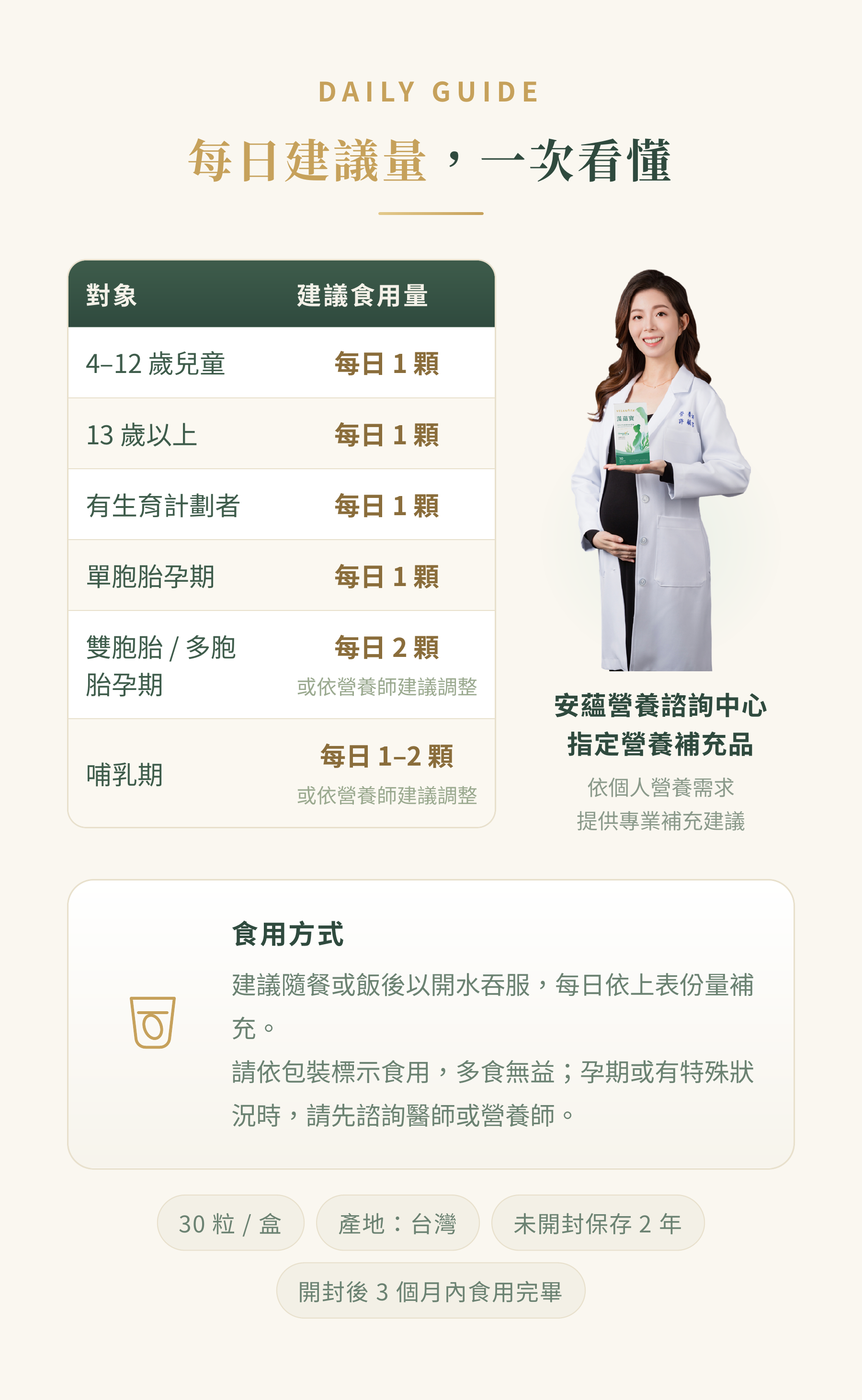 藻蘊寶 建議食用方式