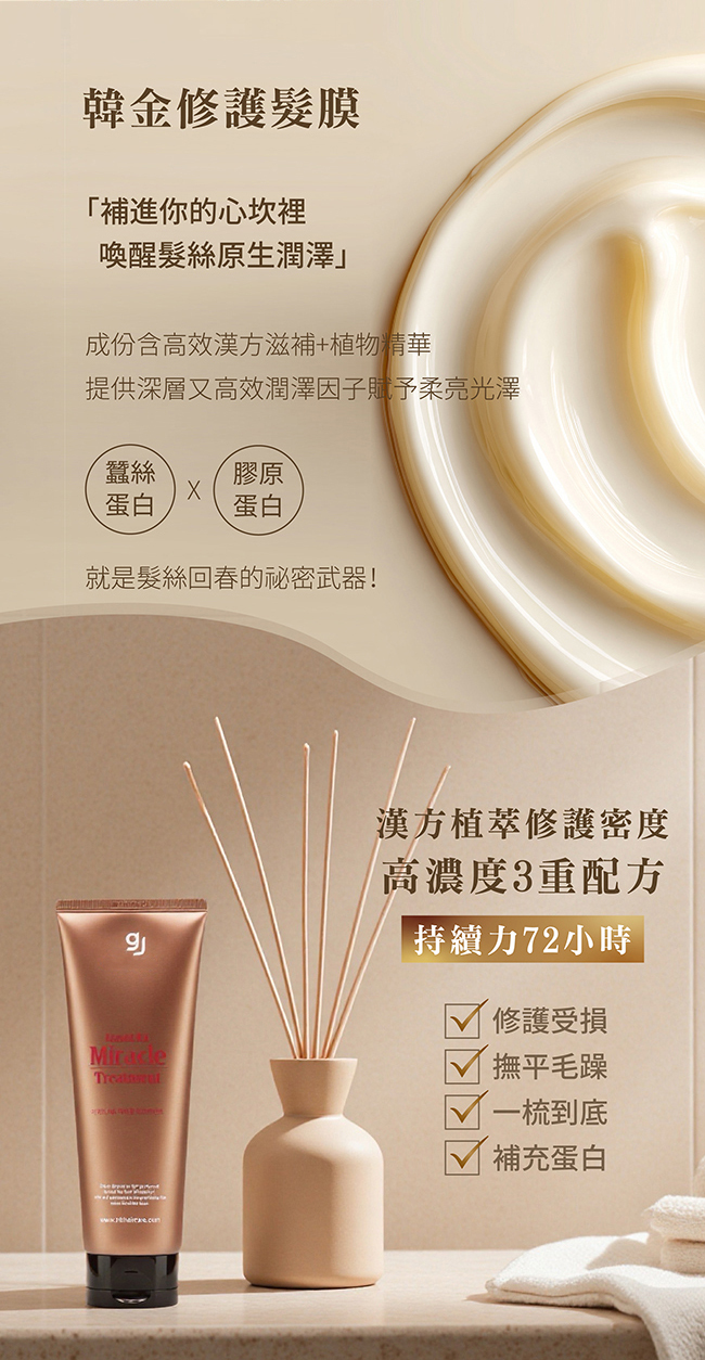 金韓今 韓金修護髮膜