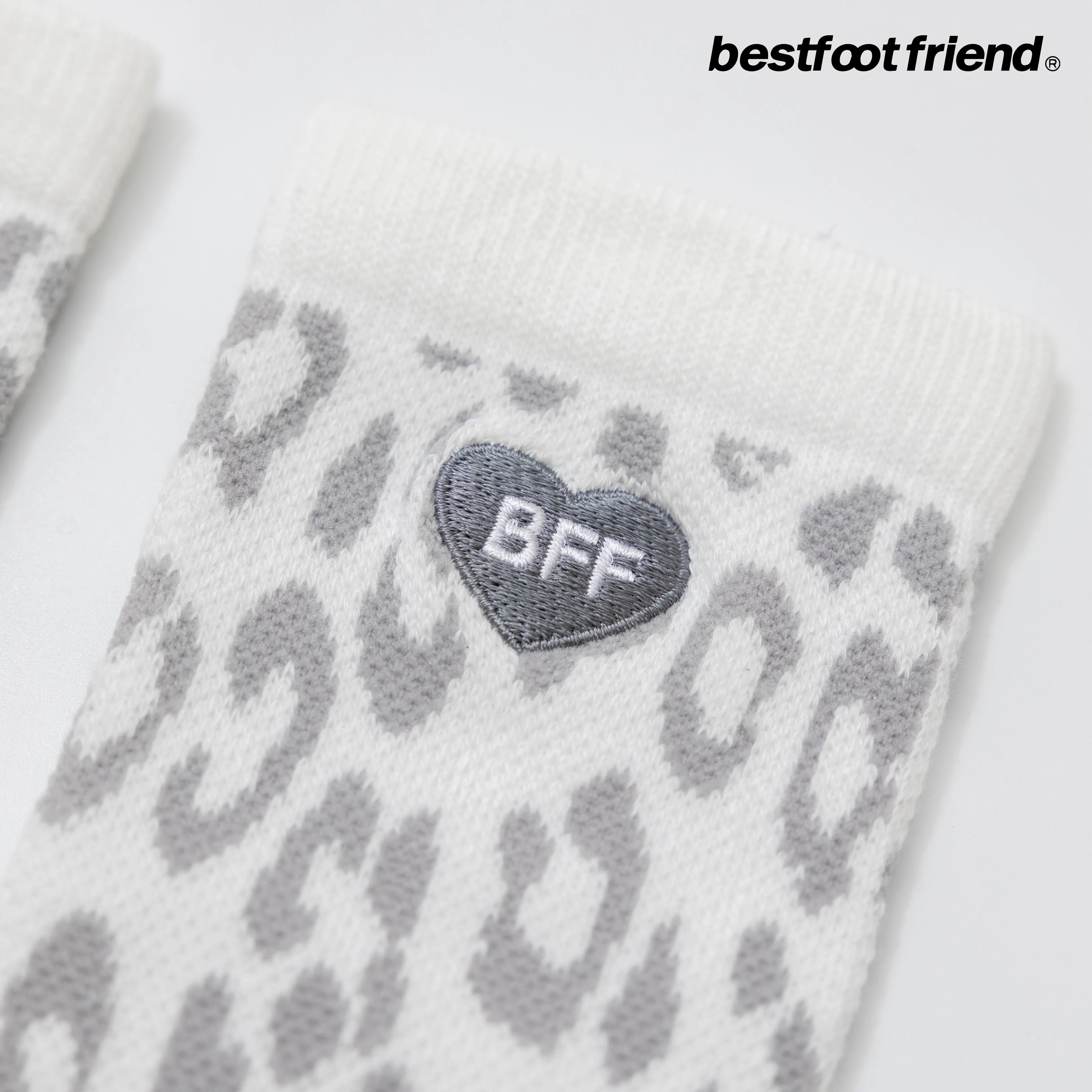 Best Foot Friend Leopard Print Socks