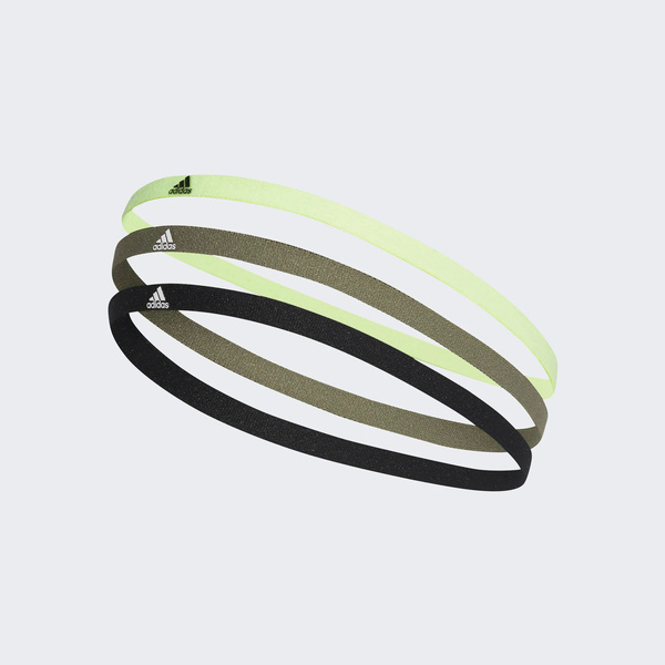 Adidas 愛迪達 3pp Hairband FM0215 髮帶 3入組 防滑 黑灰綠