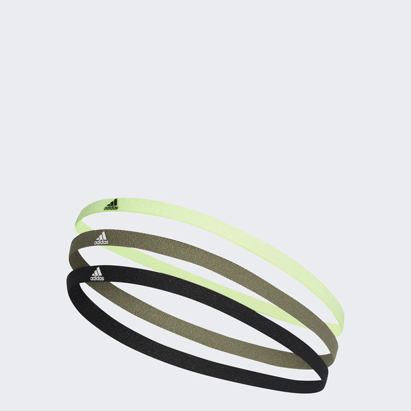 Adidas 愛迪達 3pp Hairband FM0215 髮帶 3入組 防滑 黑灰綠
