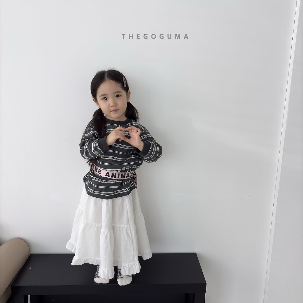 正韓秋the_goguma 三色日系條紋上衣