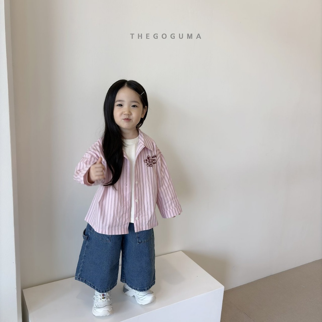 正韓秋the_goguma 兩色工裝牛仔寬褲