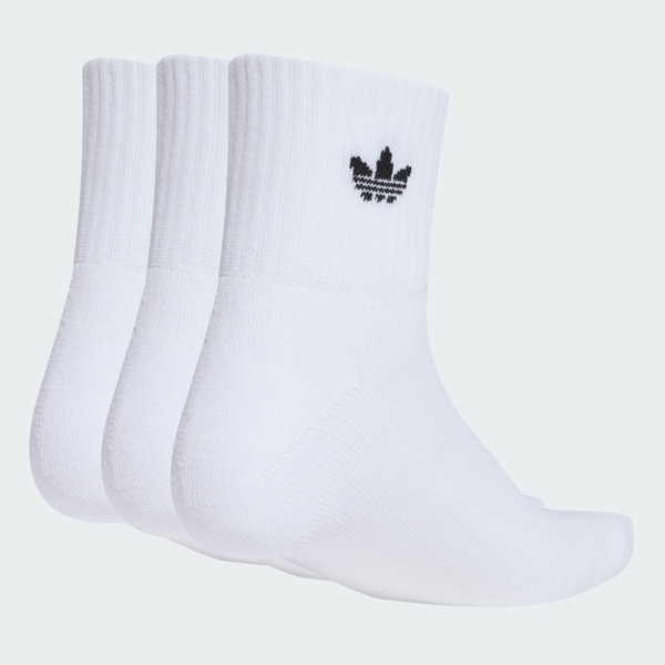 Adidas 愛迪達 1::4 Socks 3p KG2226 中筒襪 三雙入 經典款 白