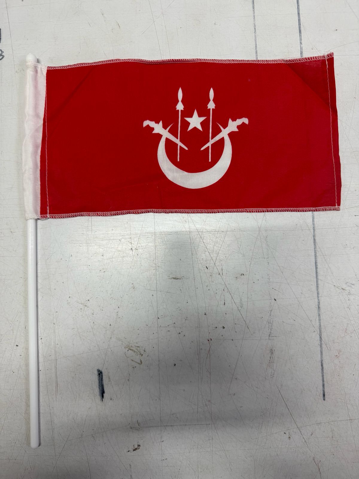 Kelantan Hand Flag 15x30cm With Stick | Bendera Tangan Kelantan | Cotton | Ready Stock Malaysia