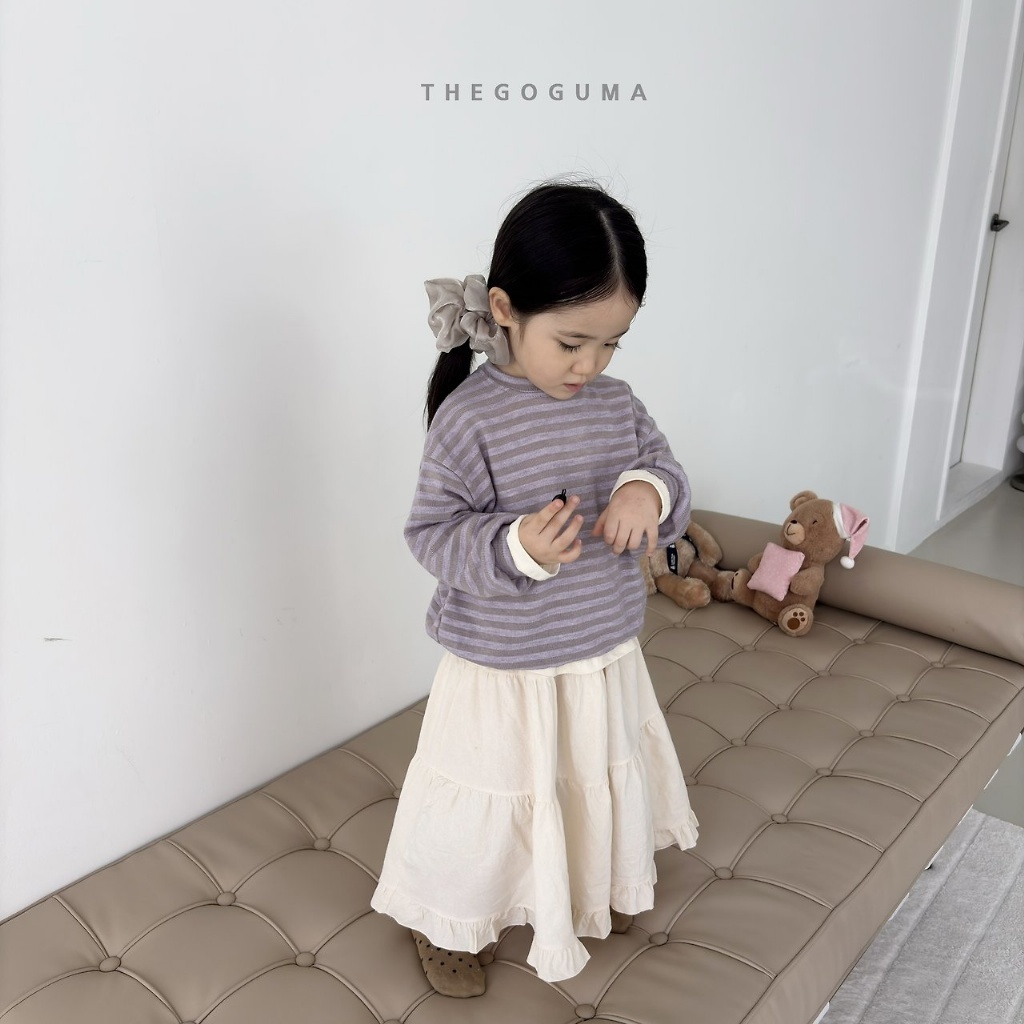 正韓秋the_goguma 兩色日系雙條紋上衣