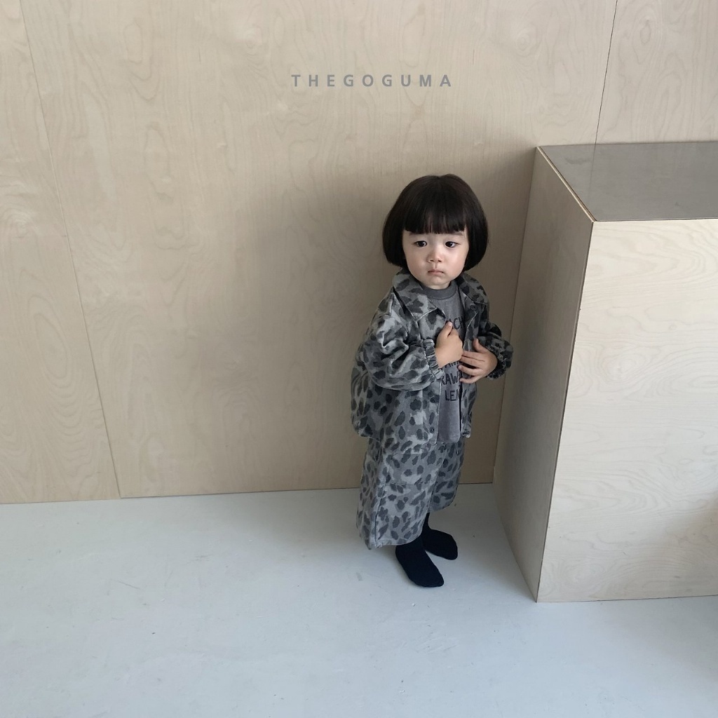 正韓秋the_goguma 兩色帥氣豹紋外套