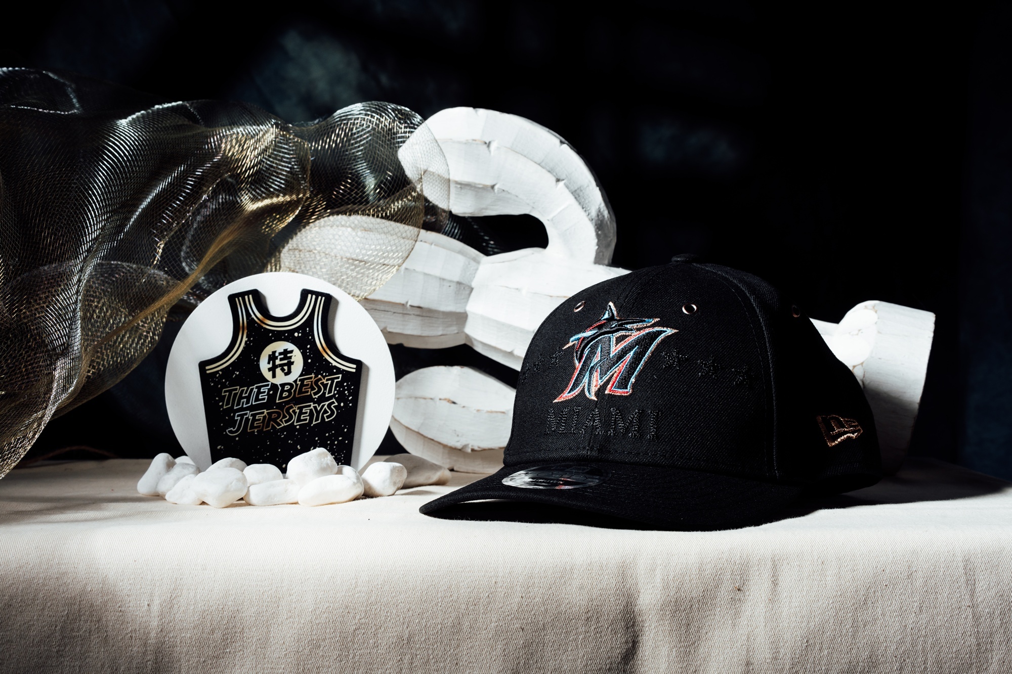 MLB帽子 Miami Marlins 邁阿密馬林魚 明星賽 黑 ASG All-Star Game 老帽 New Era 9FORTY 可調式 全新
