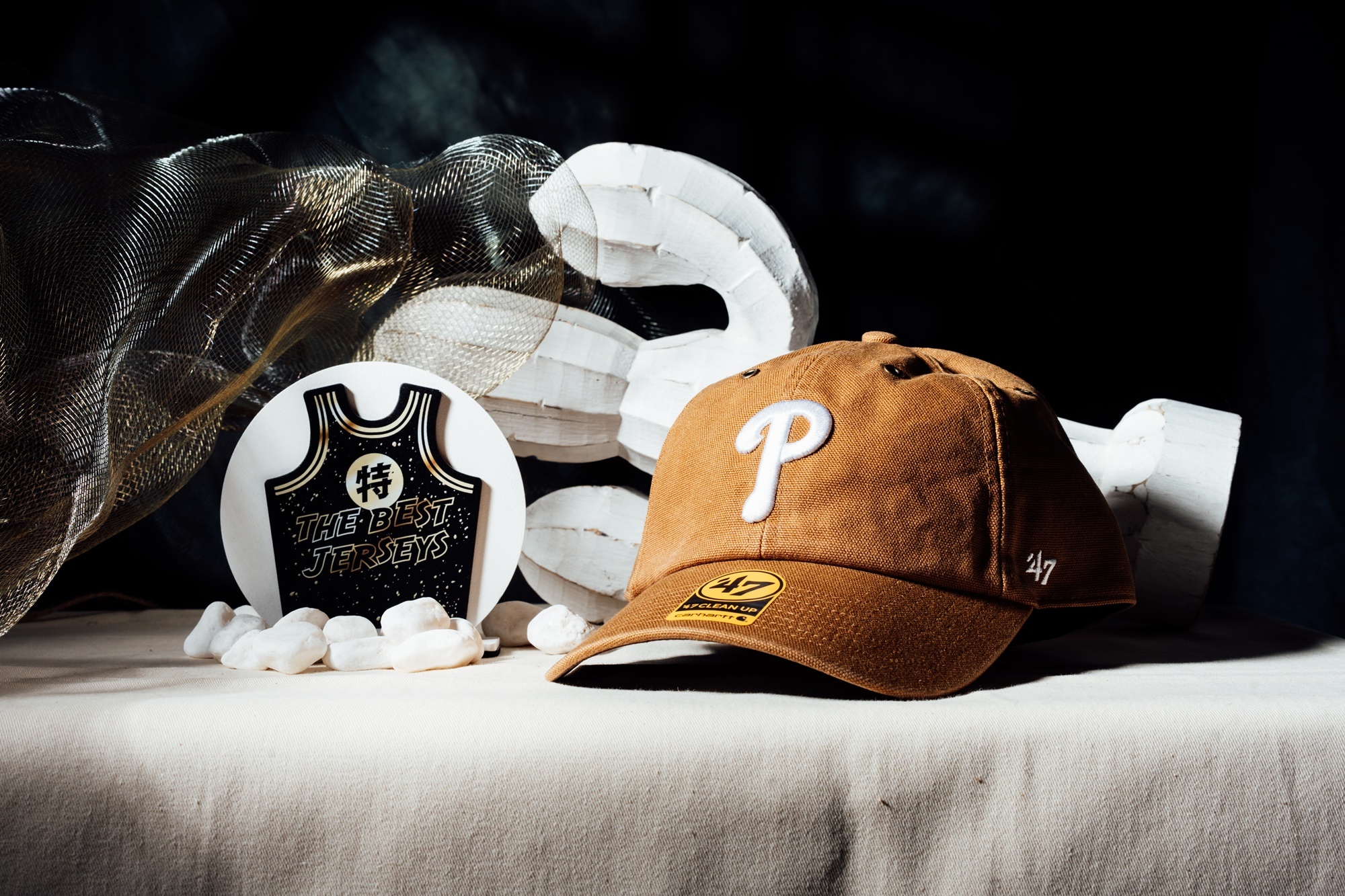 MLB帽子 Philadelphia Phillies 費城費城人棕 聯名 老帽 Carhartt x '47 Clean Up 可調式 全新