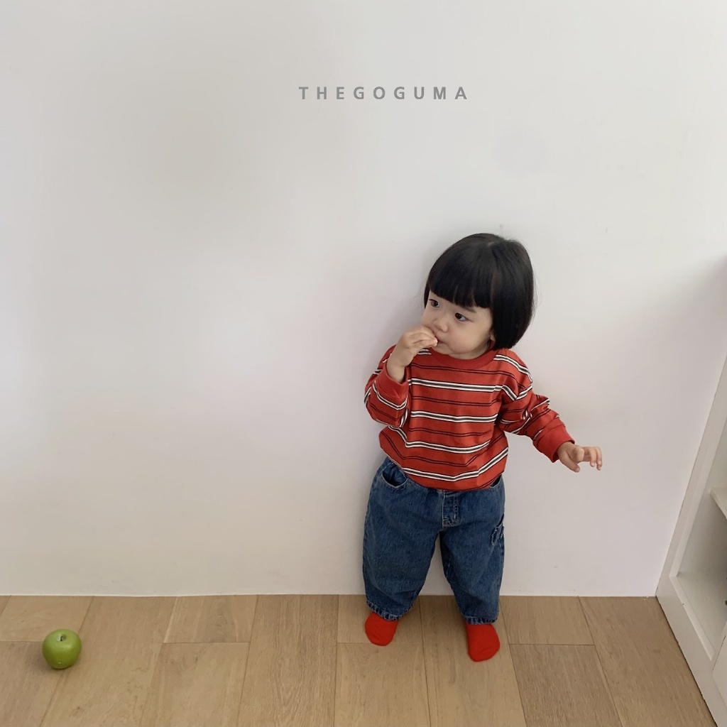 正韓秋the_goguma  牛仔釦環錐形褲