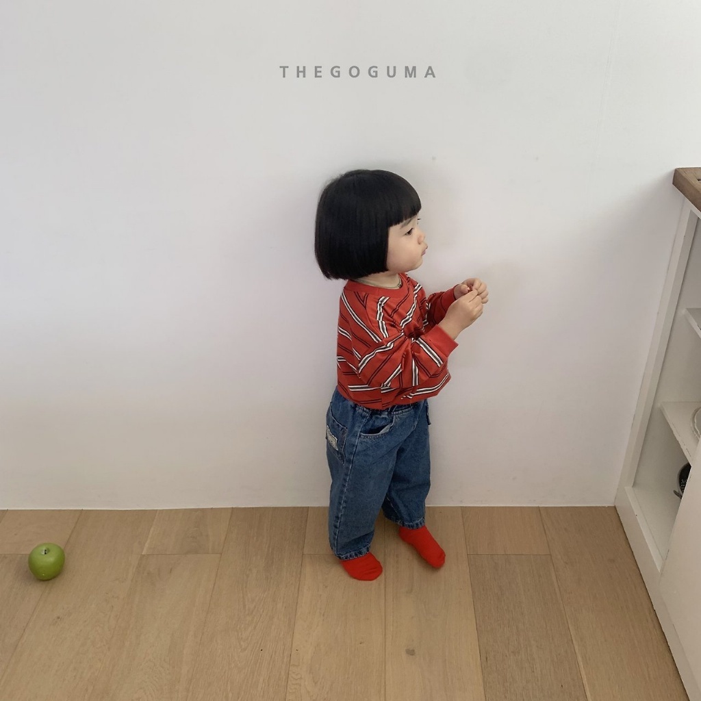 正韓秋the_goguma  牛仔釦環錐形褲