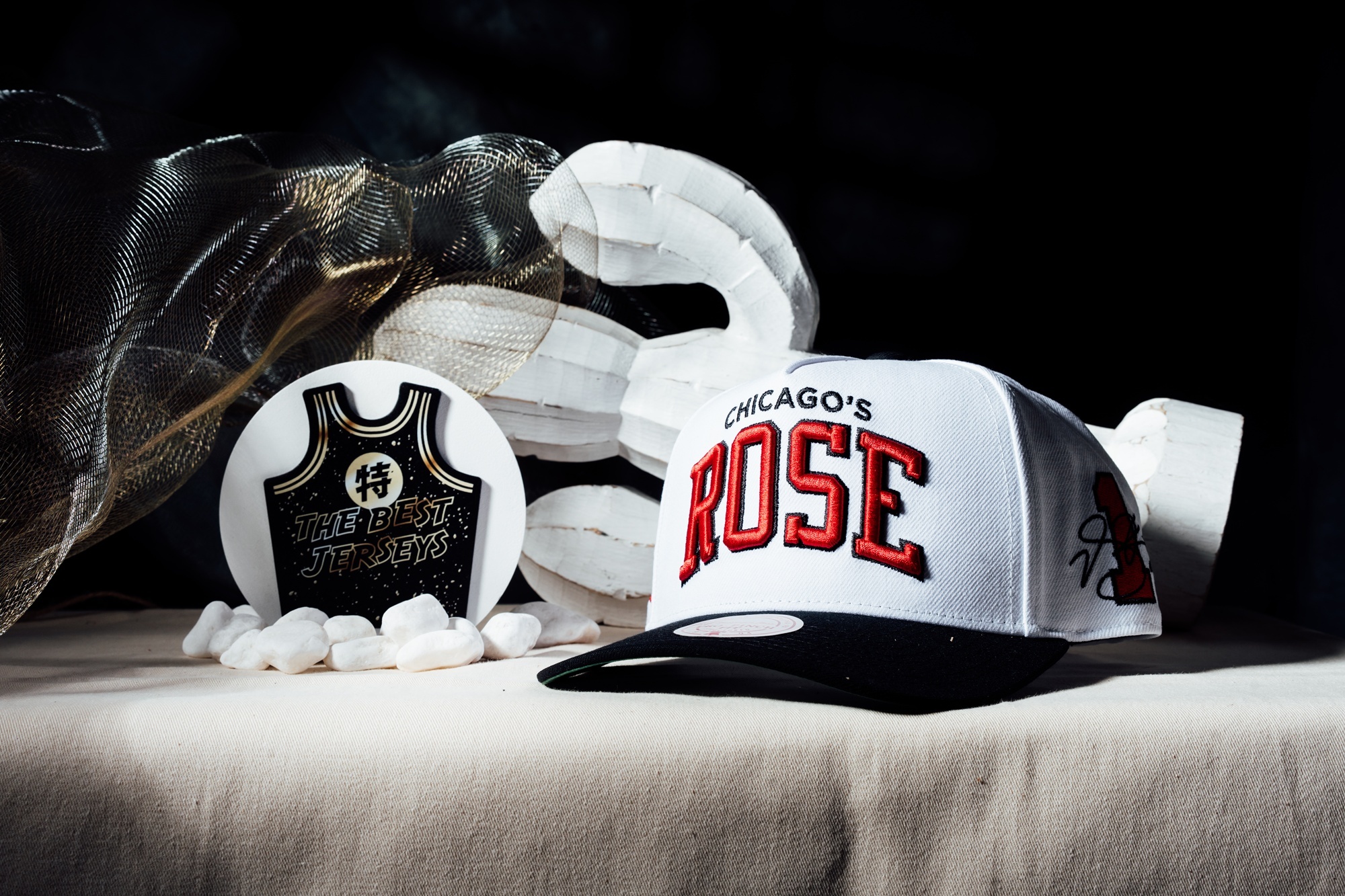 NBA帽子 Derrick Rose 芝加哥公牛 #1 球衣退休 紀念 老帽 M&N 可調式 全新
