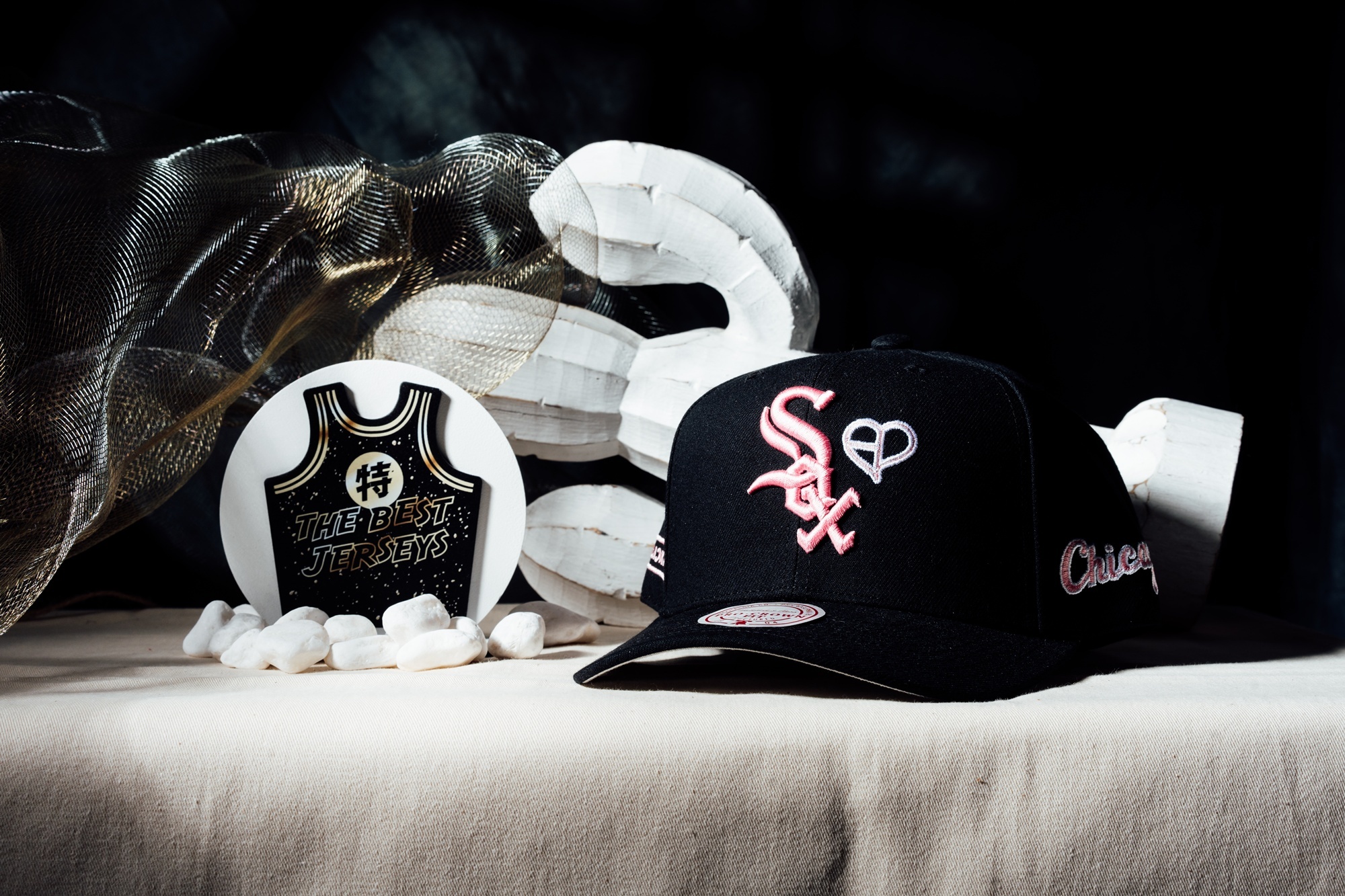 MLB帽子 Chicago White Sox 芝加哥白襪 黑粉 BLACKPINK 聯名款 老帽 M&N 可調式 全新