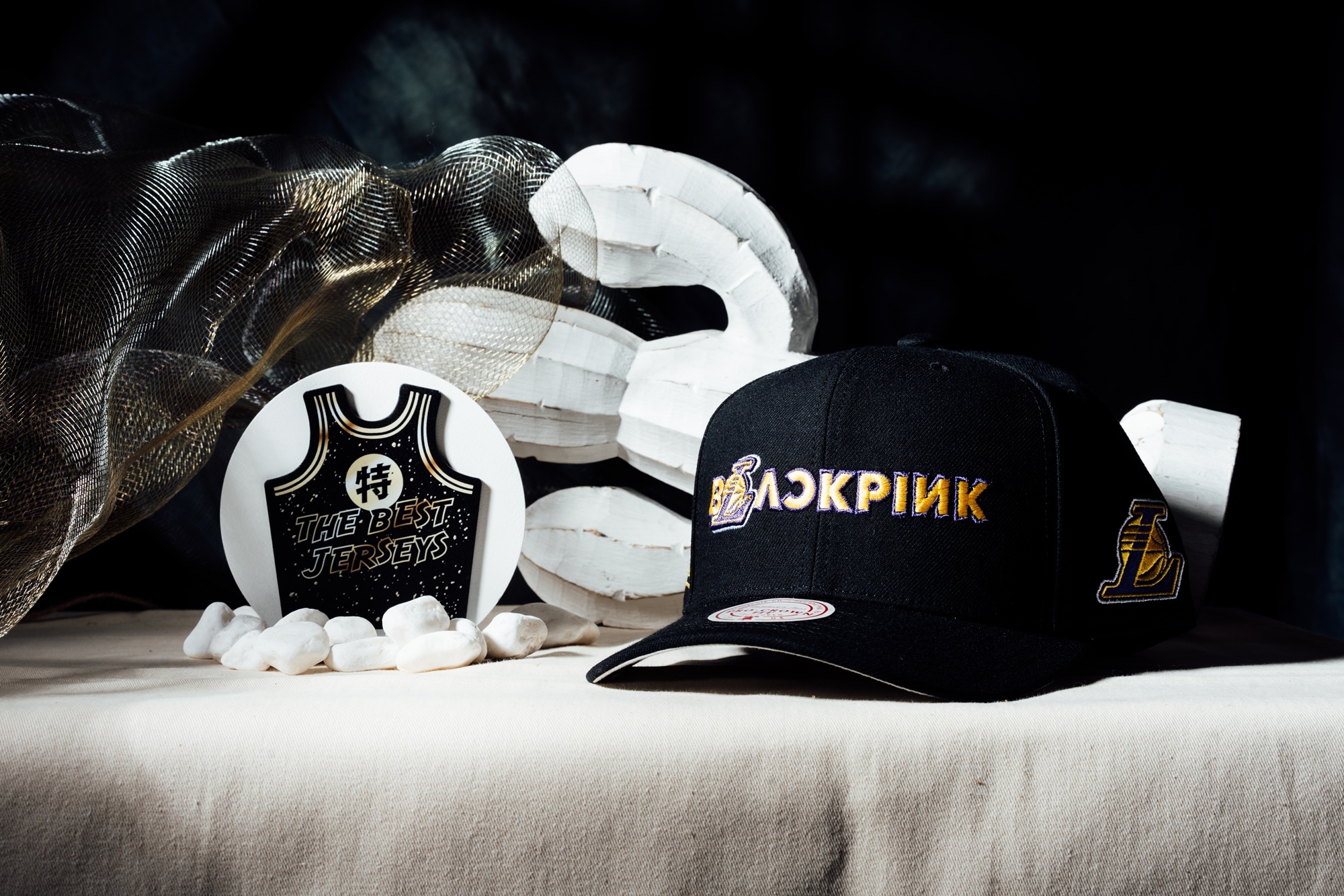 NBA帽子 Los Angeles Lakers 洛杉磯湖人 BLACKPINK 聯名款 老帽 M&N 可調式 全新