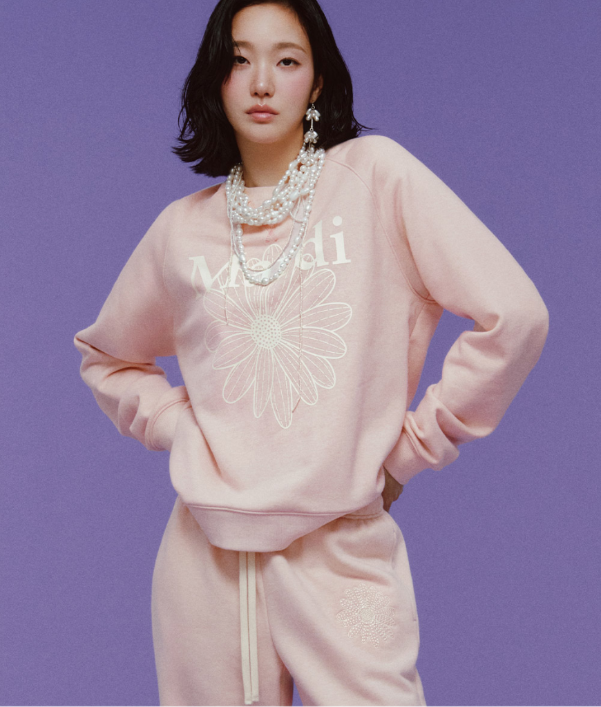 【韓國預購】KRM090801 MARDI SWEATSHIRT RAGLAN FLOWERMARDI