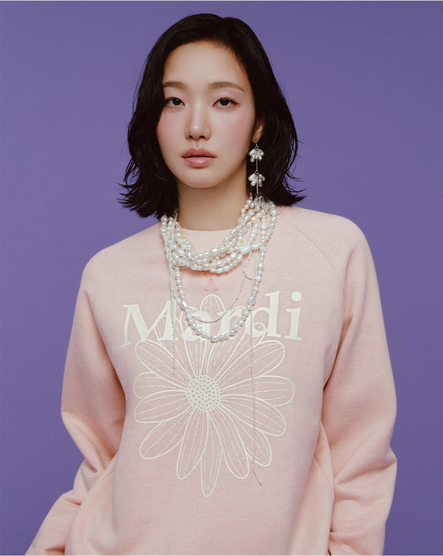 【韓國預購】KRM090801 MARDI SWEATSHIRT RAGLAN FLOWERMARDI