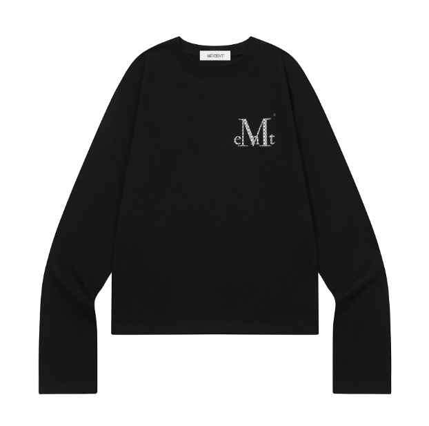 【韓國預購】KRD090701 MUCENT LUNET GINGHAM CHECK SIGNATURE LOGO LONG SLEEVE T (2COLOR)
