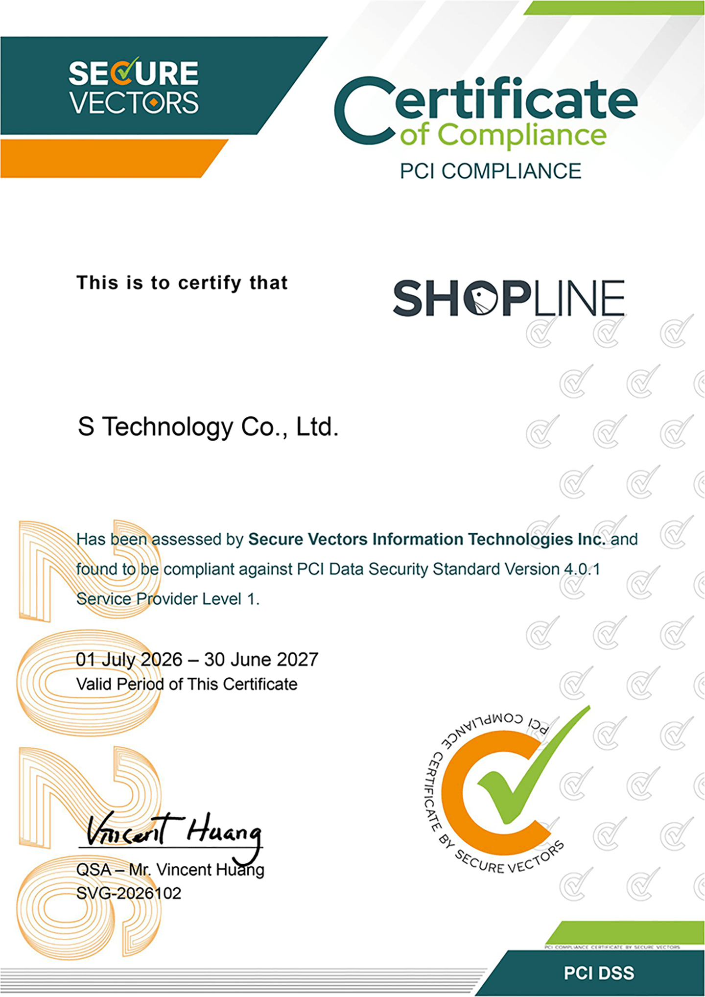SHOPLINE Payments 與全站支付環境通過 PCI DSS Level 1 最高等級認證