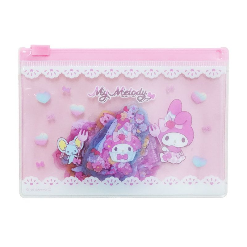 日本 Sanrio 零食甜點款貼紙連Zipbag