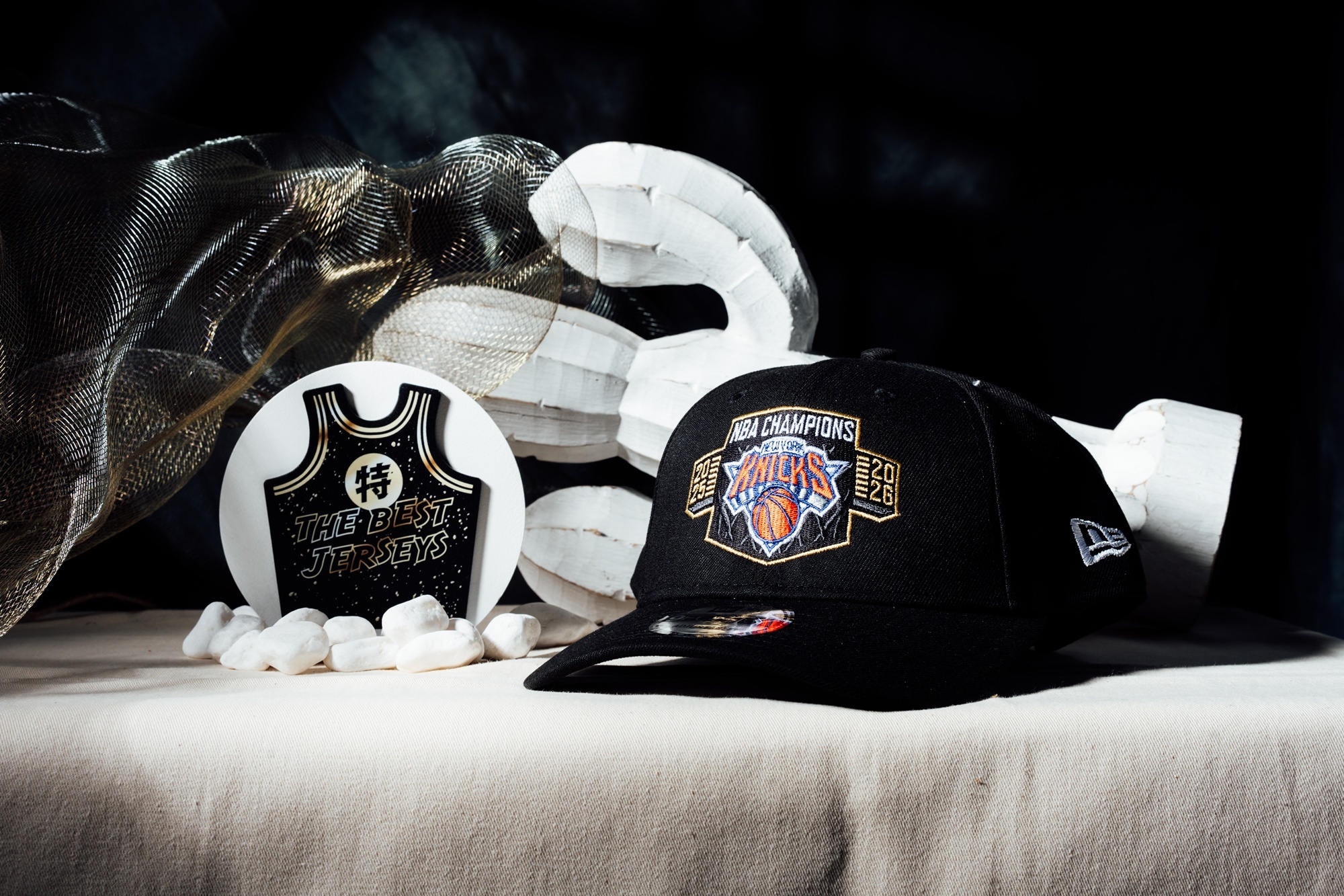 NBA帽子 New York Knicks 紐約尼克 冠軍黑 老帽 New Era 9FORTY 可調式 全新