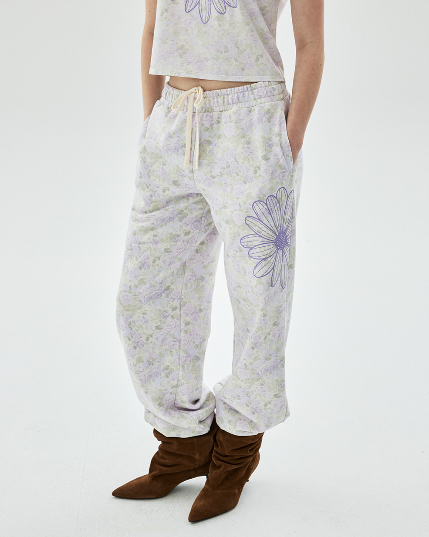 【韓國預購】KRM090804 MARDI JOGGER PANTS FLEUR FLOWER