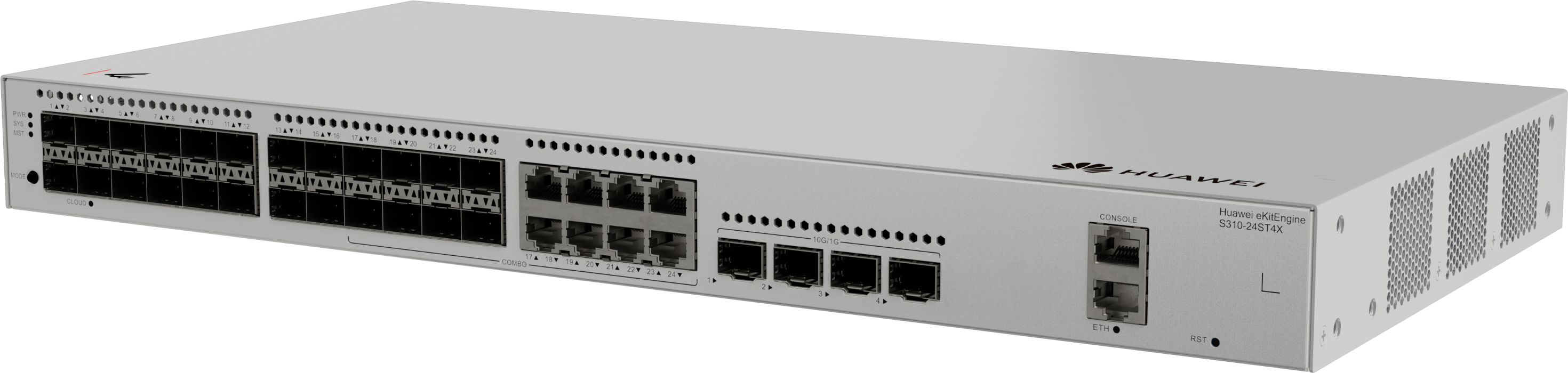 Huawei eKit S310-24ST4X 光纖網管交換機｜24×GE SFP｜4×10GE SFP+ 高速上聯