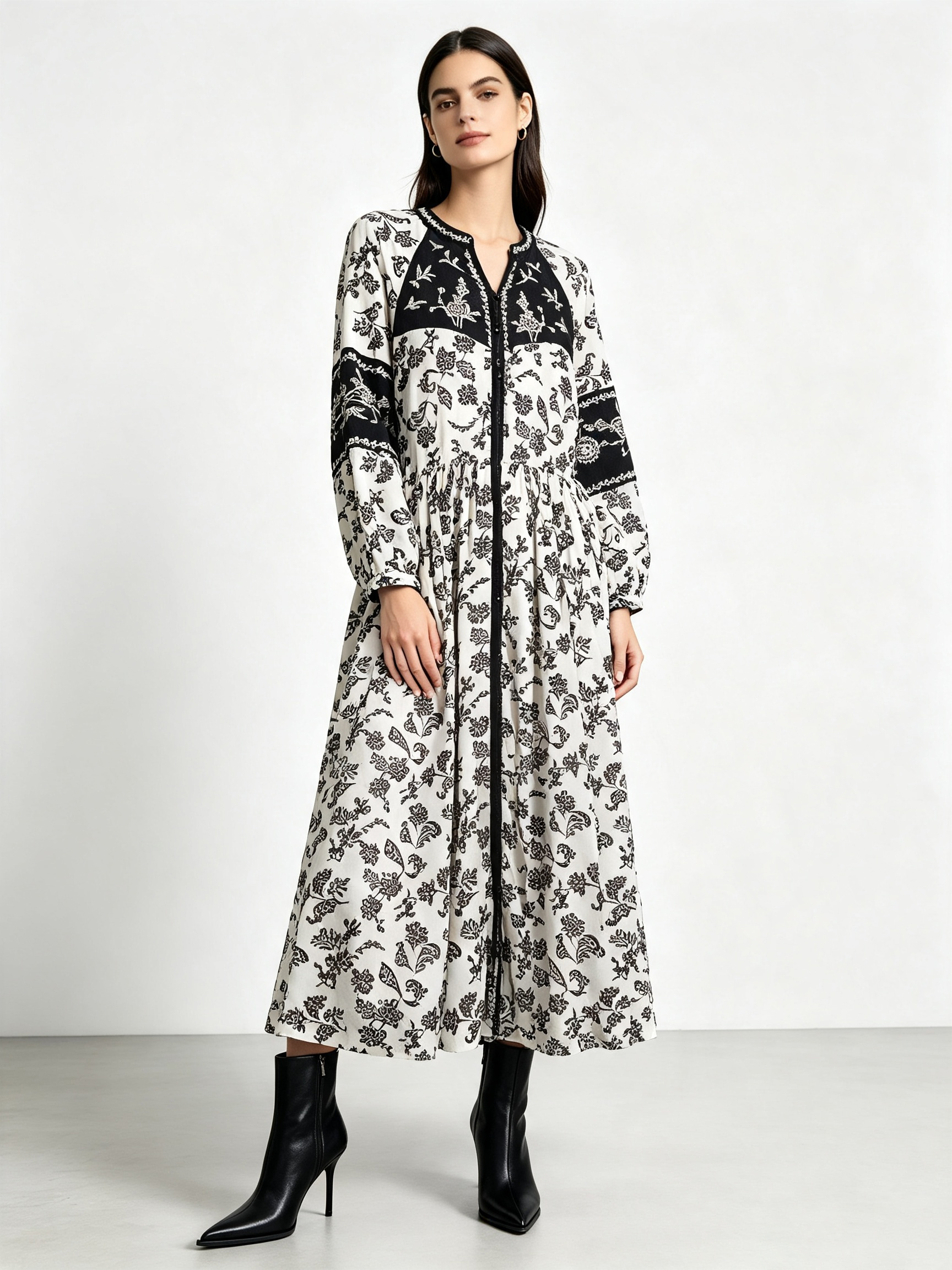 mi-tu printed dress