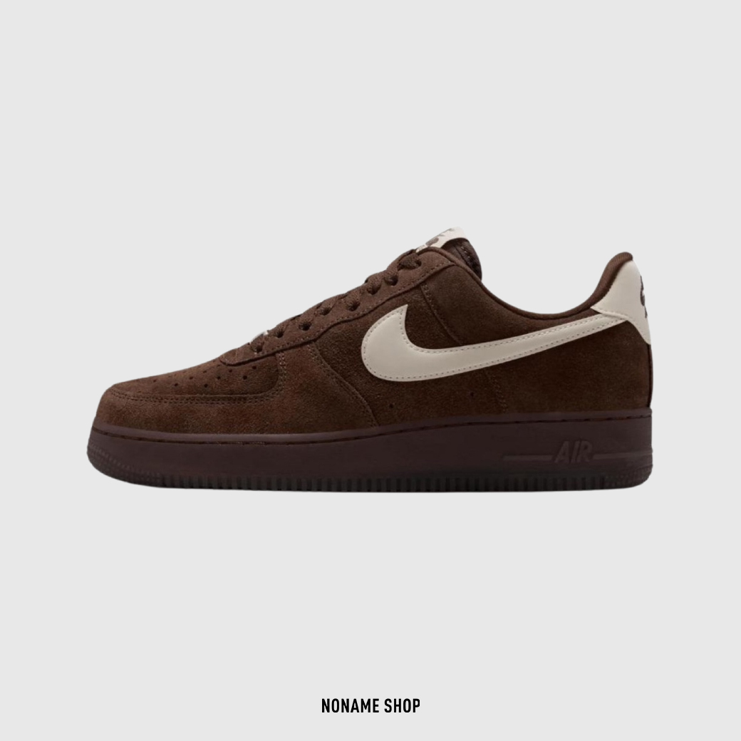NIKE AIR FORCE 1 AF1 CACAO WOW 麂皮 低筒 巧克力棕 米白SWOOSH (女款)