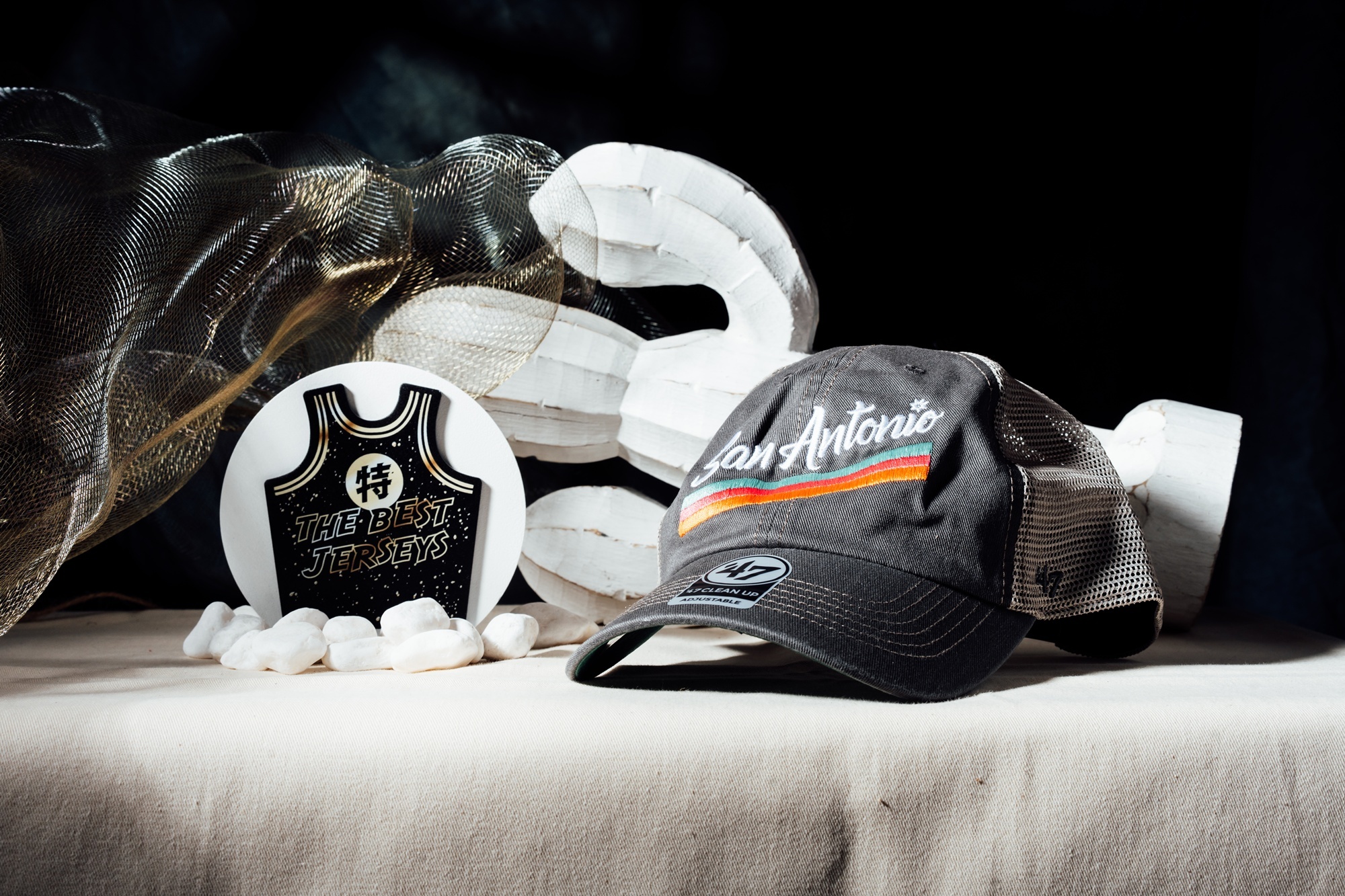NBA帽子 San Antonio Spurs 聖安東尼奧馬刺 灰彩圖 網帽 復古 老帽 '47 Brand 可調式 全新