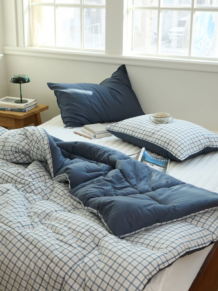 Cozy Check 60s Asa Cotton All-Season Comforter