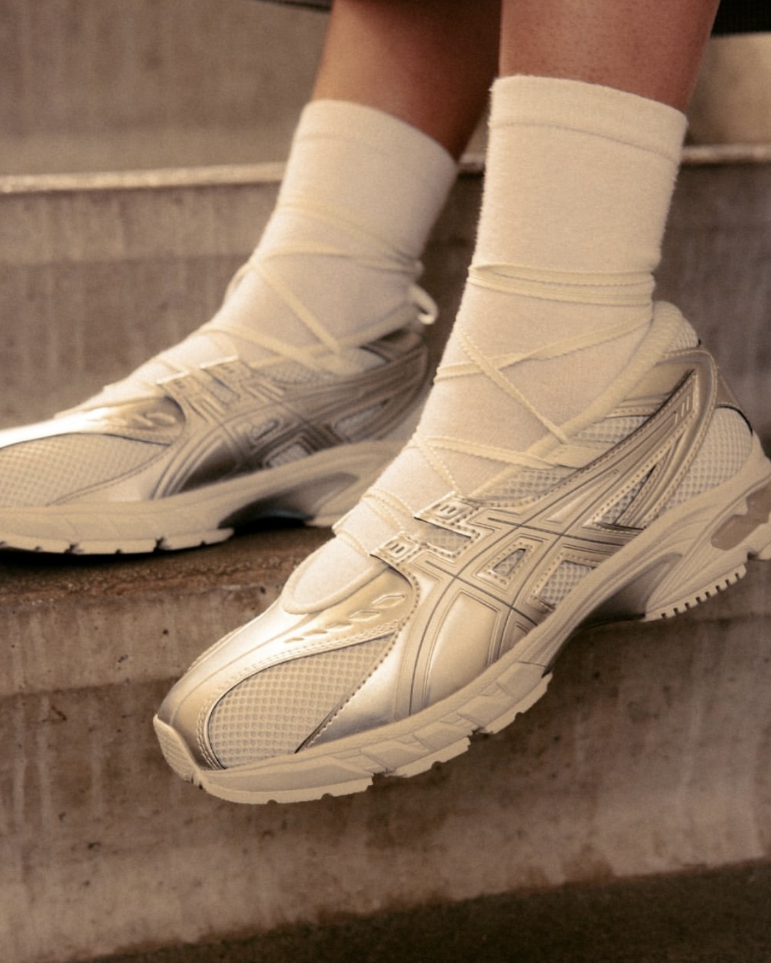 <美得發泡..> ASICS GEL-DS TRAINER SP 綁帶 芭蕾舞 休閒鞋 兩色