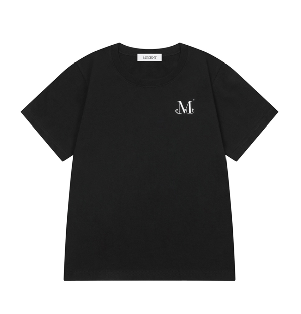 【韓國預購】KRD090704 MUCENT FROM HARAJUKU BACK LETTERING HALF T (2COLOR)