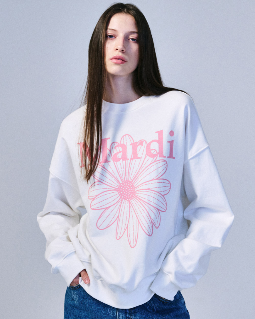 【韓國預購】KRM090807 MARDI SWEATSHIRT FLOWERMARDI