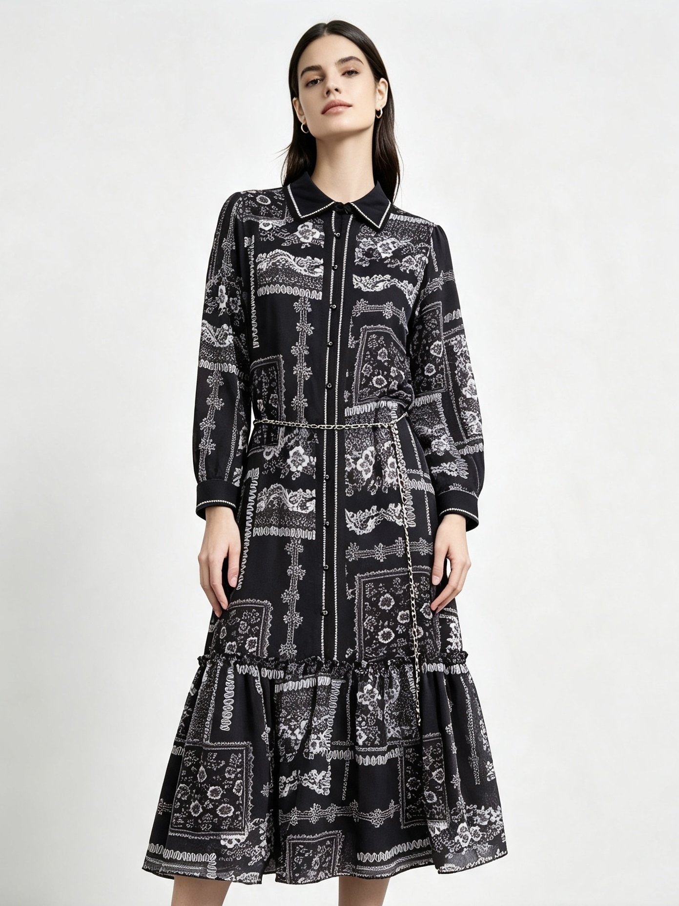 mi-tu printed dress
