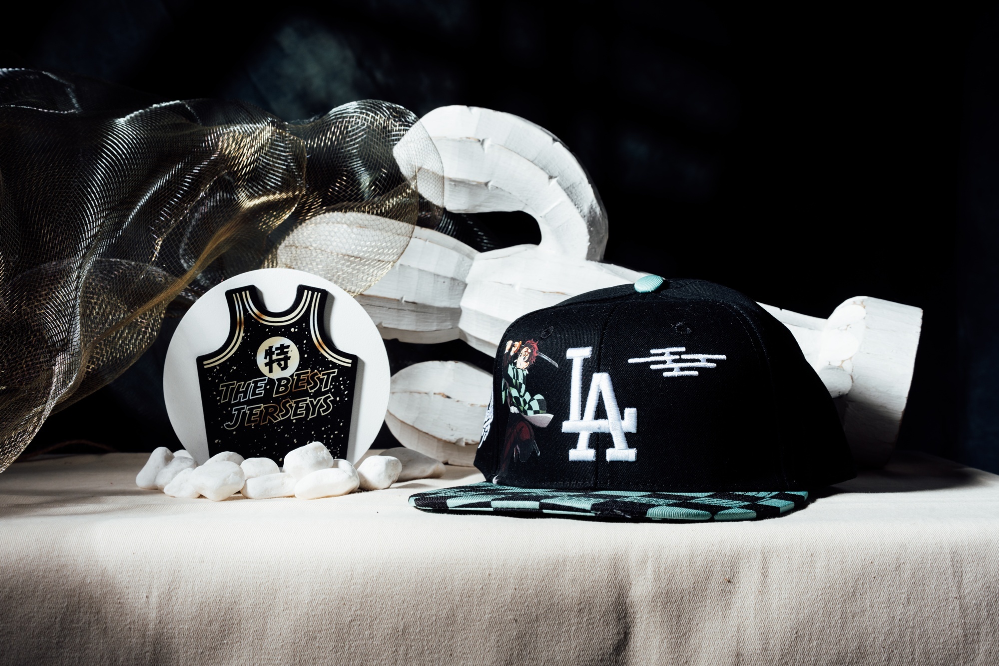 MLB帽子 Los Angeles Dodgers 洛杉磯道奇 X 鬼滅之刃 聯名款 進場贈品 棒球帽 可調式 全新