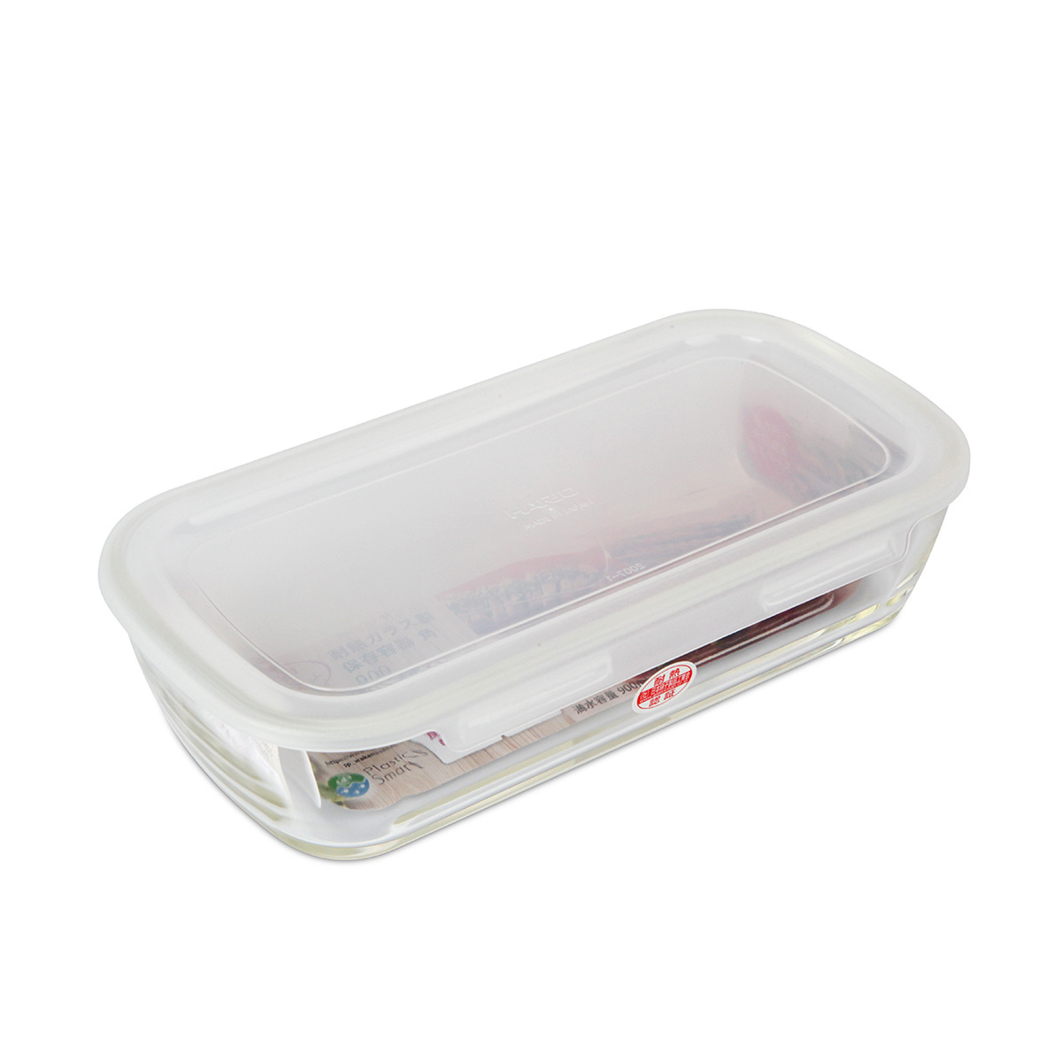 日本HARIO 900ml 耐熱玻璃微波爐盒 -KSTL-90-TW