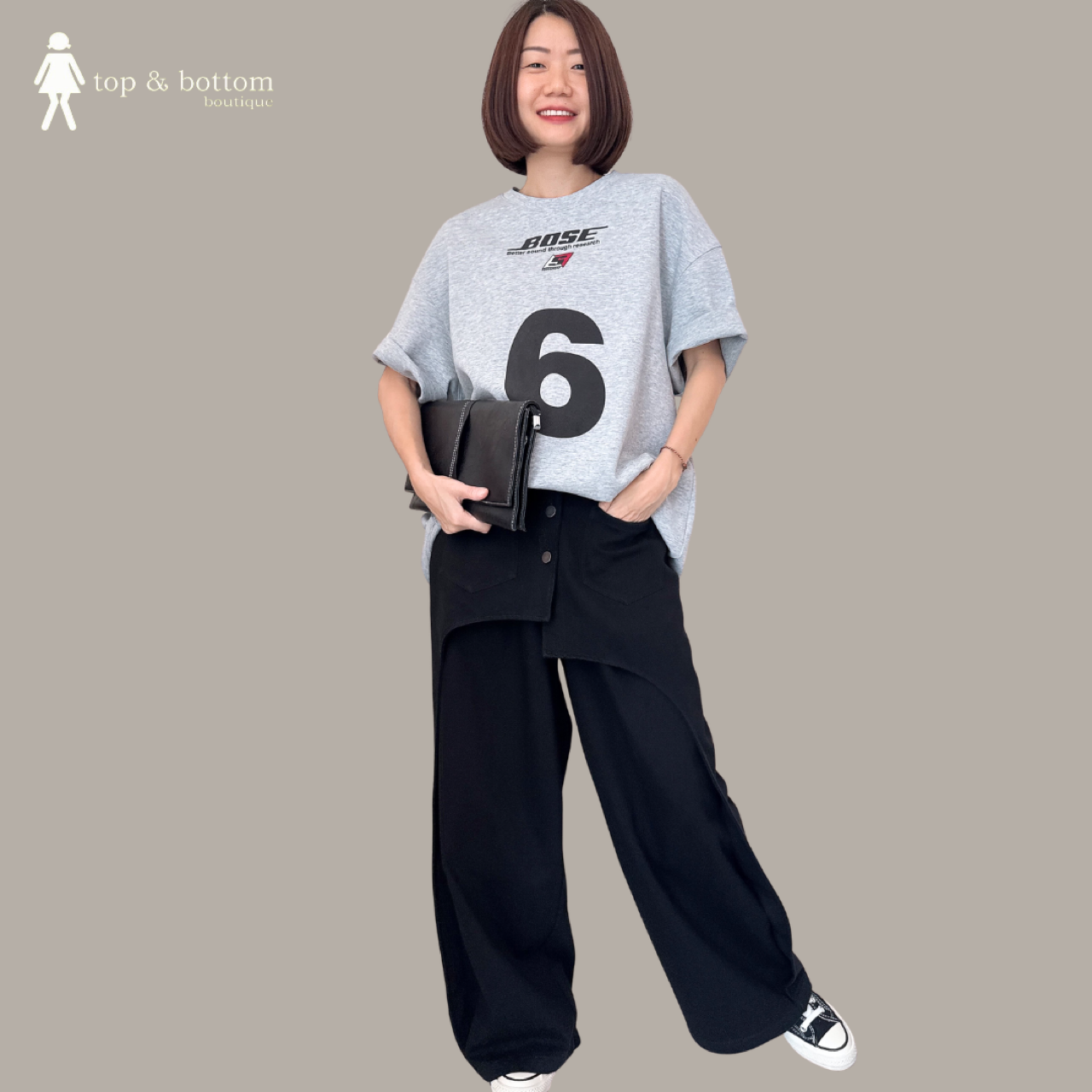 SHORT SLEEVE "6" OVERSIZE TEE