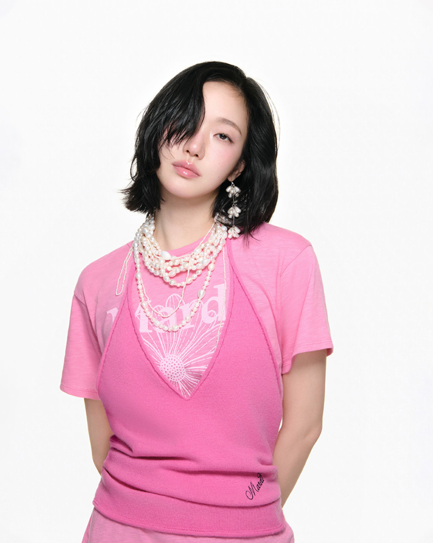 【韓國預購】KRM090810 MARDI SLUB COTTON RELAXED TSHIRT FLOWERMARDI